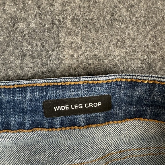 Judy Blue Jeans Womens 32 (Fits 32x24) Wide Leg Crop Stretch Medium Wash - Picture 4 of 15